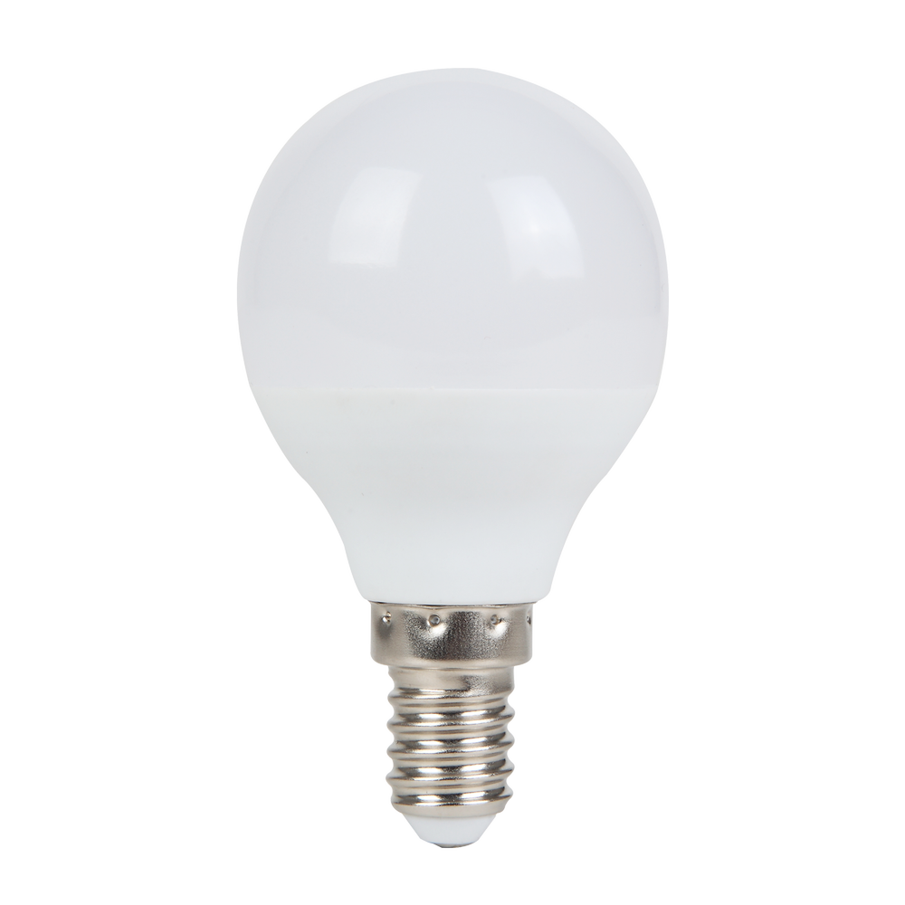 LED Pære A5 G45 - E14 7W, Stor Spredning, 3000K, Erstatter 49W, 620lm, RA80, 3 års garanti