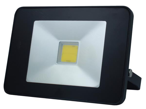 LED facadespot m. PIR - 20W COB, Neutral hvid (IP65), Sort