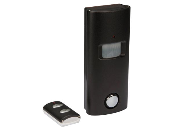 Trådløst PIR alarmsystem m. solcelle og fjernbetjening