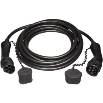Elbil ladekabel, Type 2 til Type 2 stik, 7 meter, 3-faset 16A