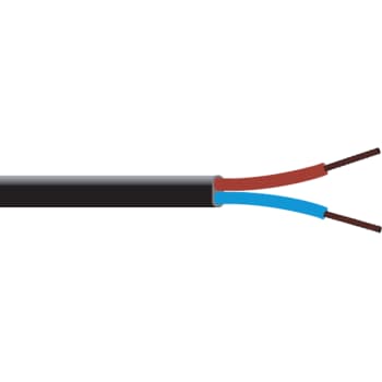 Ledning PKAFAU 2x0,75 sort R50