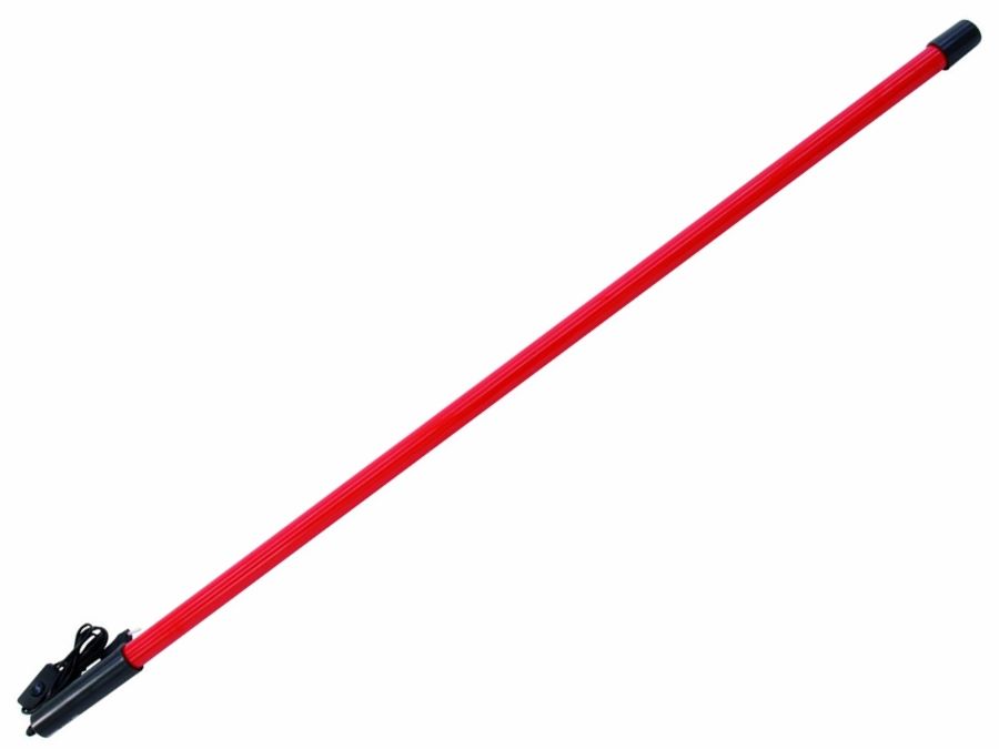 Fluorcerende neonrør - 36W, 134cm x Ø35mm RØD m. netstik