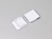 DIOFLEX Endestykke hvid f/LINEA20 F/TY 2 stk