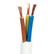 Plastkabel PKAJ Rund Hvid 3x1,5mm² - pr. meter