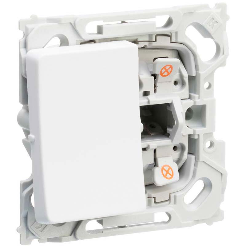 OPUS 66 indsats kombi korsp m lampe 250v hvid