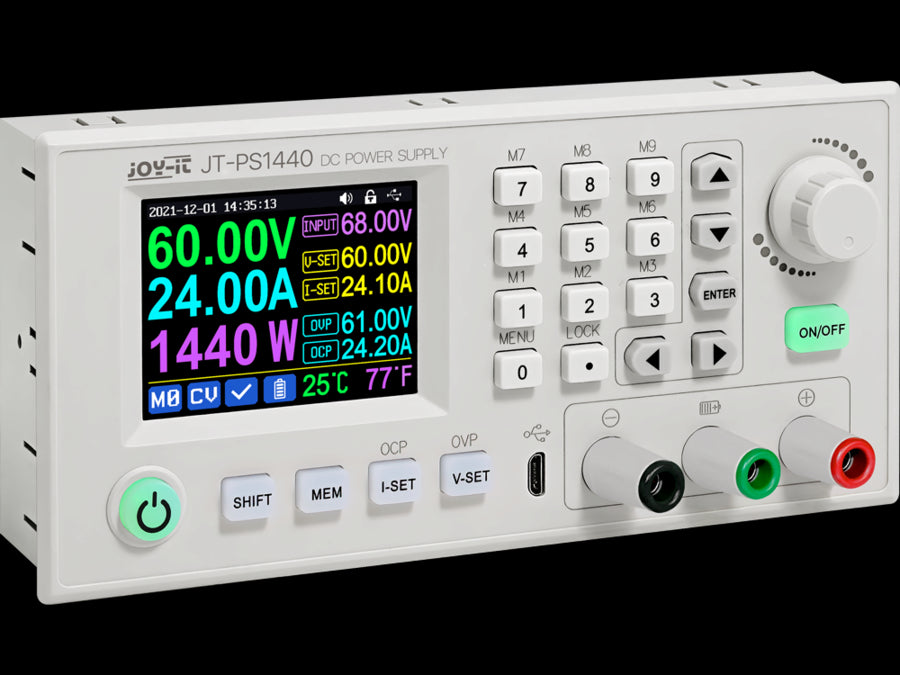 Laboratorie strømforsyning, DC input - 0-60V, 0-24A