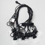 Party lyskæde 8m 10xLED klar Ø50mm IP44 230V