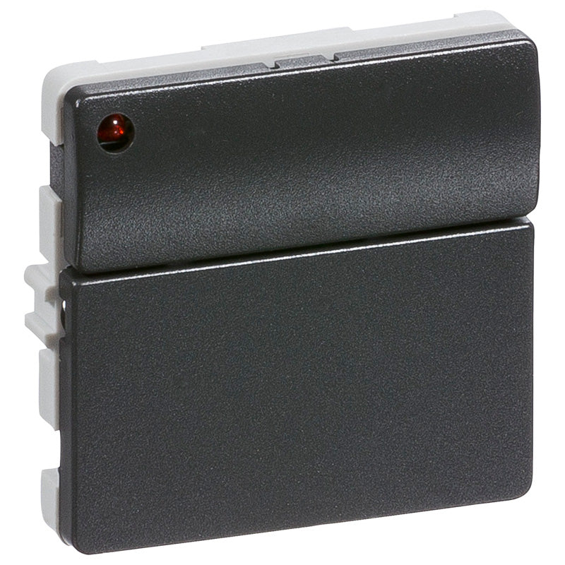 Fuga Svagstrømstryk 2 slutte og 1 lysdiode koksgrå