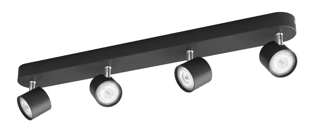 STAR bar/tube black 4x4.5W SELV Dim
