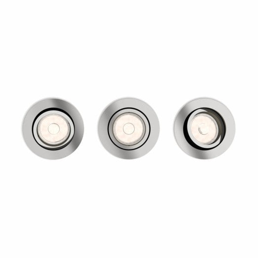 PHILIPS DONEGAL Indbygningsspot (Max 5,5W GU10 LED) Krom 3-pak u/ pære