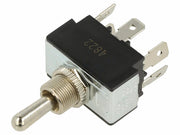 Vippekontakt - 2P (ON)-OFF-(ON), 6,3mm spadeterm., 21A/14Vdc