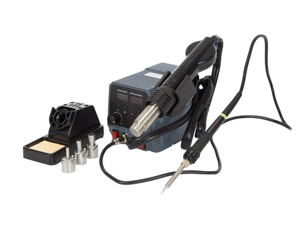 2-i-1 loddestation - SMD varmluft- og alm. loddekolbe