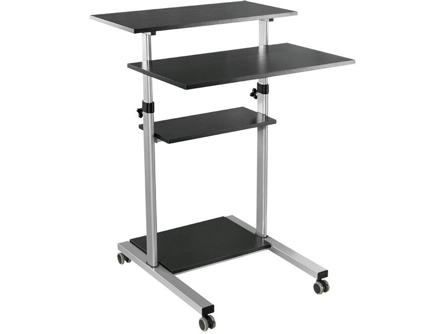 Mobil sidde- og stå arbejdsbord - maks. 60kg