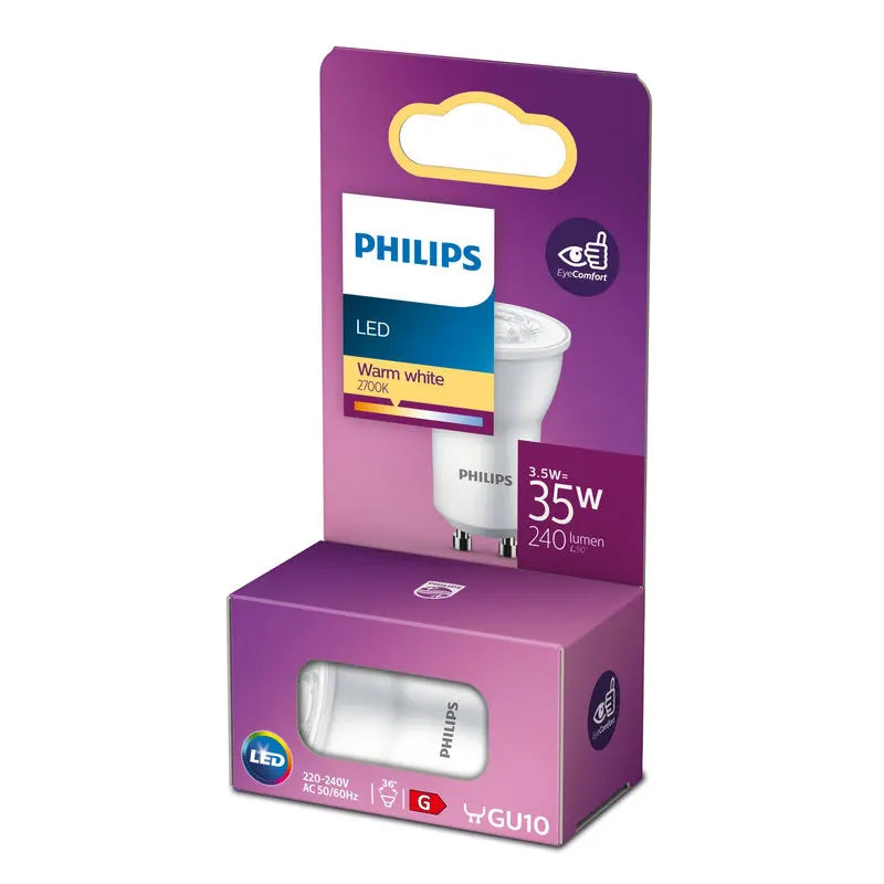 Philips LED 3,5W (35W) MR11/GU10 2700K 240lm