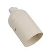 Normalfatning E27 plast m/aflastning hvid