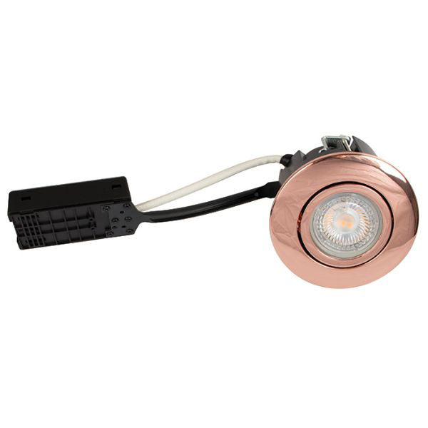 LED spot 5W dæmpbar flimmerfri 2700K 410Lm - Rund, kobber