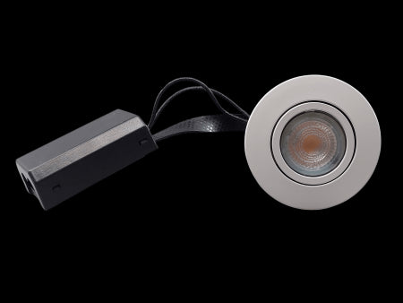 4 Watt Udendørsspot 2700K 345Lm GU10 - Mat hvid, IP44, godkendt i isolering