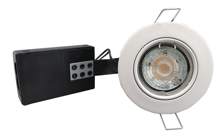 Pro Indbygningsspot m 5,5W DimTone LED pære - Mat hvid