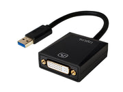 DVI konverter - USB 3.0 til DVI/(VGA)