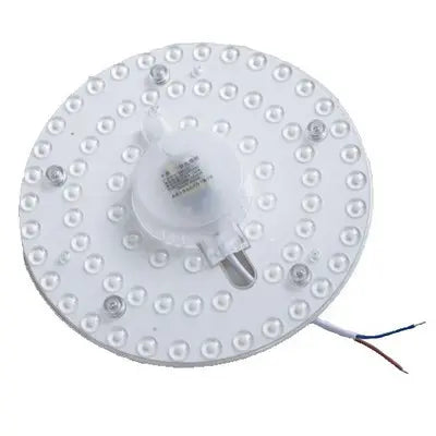9W LED indsats med linser, flickerfri, Ø12,5 cm, erstatning for G24, cirkelrør og kompaktrør, 230V input, 1000lm, RA80