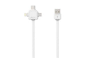 USB LADEKABEL 3-I-1 HVID