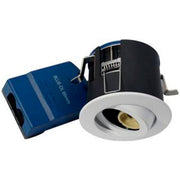 Blue-DL udendørsspot version 1 m. GU10 fatning - Mat hvid