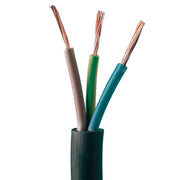 Plastkabel PKAJ Rund Sort 3x1,5mm² - 50 meter