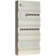 Færdigmonteret gruppetavle - HPFI - 3x16A 3P+N, 4x13A 1P+N - Grå