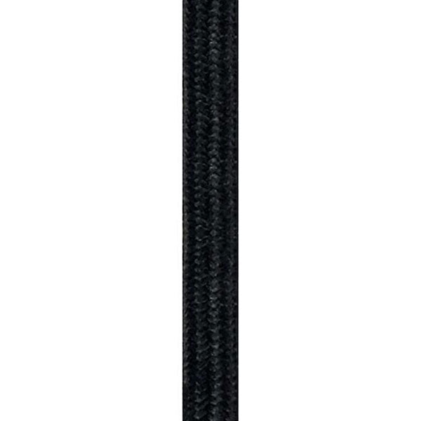 Stofledning 2x0,75mm² sort - pr. meter