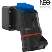 CEE Kombivægudtag NEO 16A 5P, 6H, 400V, m/Schuko udtag, skruerkl.