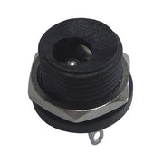 DC fatning - 5,5 x 2,1mm, til kabinet, loddeflige, formøtrik