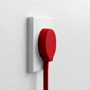 NORM flad stikprop, rød - Schuko