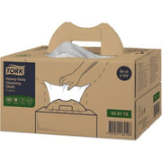 Tork W7 aftørringsklud i handy box, 1-lags, hvid, 180 ark