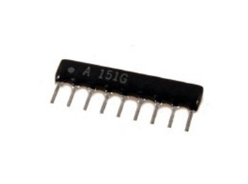 Modstandsnetværk 8x1,2kOhm (1 fælles)