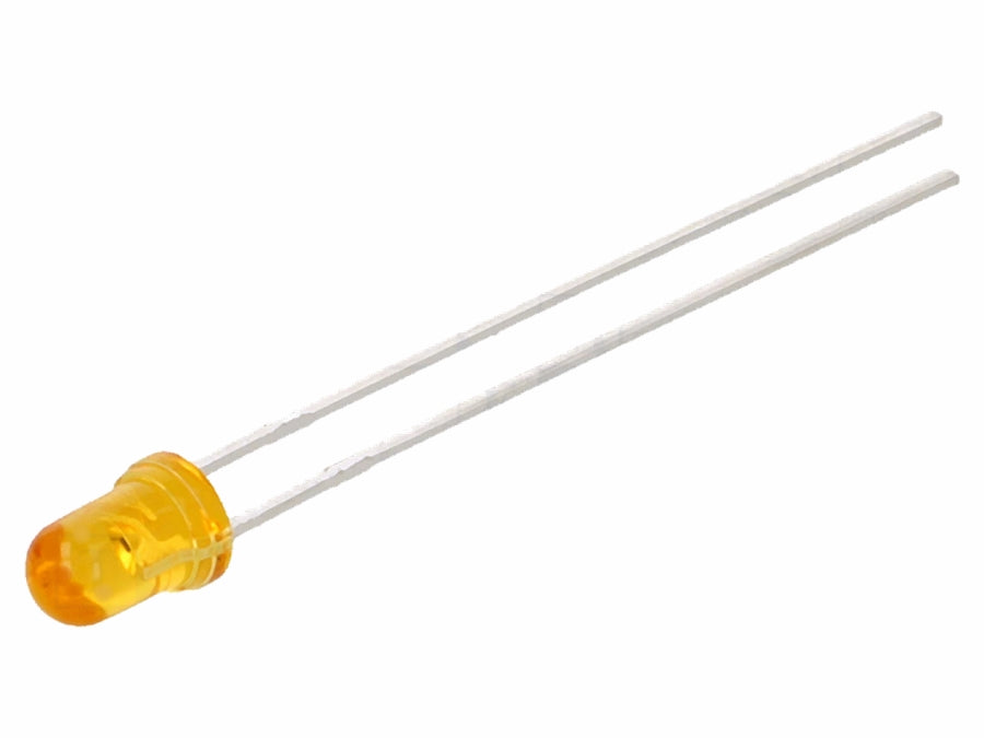 3mm LED - Rund, ORANGE diffus (180mcd 45°)