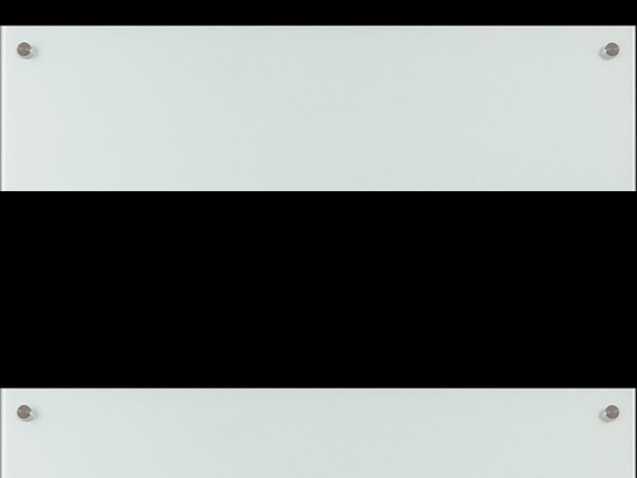 Magnetisk glas whiteboard - vægmont., rammeløs (60 x 90cm)