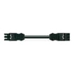 Mellemkabel 3M PVC Eca hun/han 3-polet sort