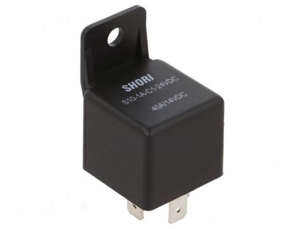Autorelæ - 24VDC / 40A  1 x slutte (SPST-NO)