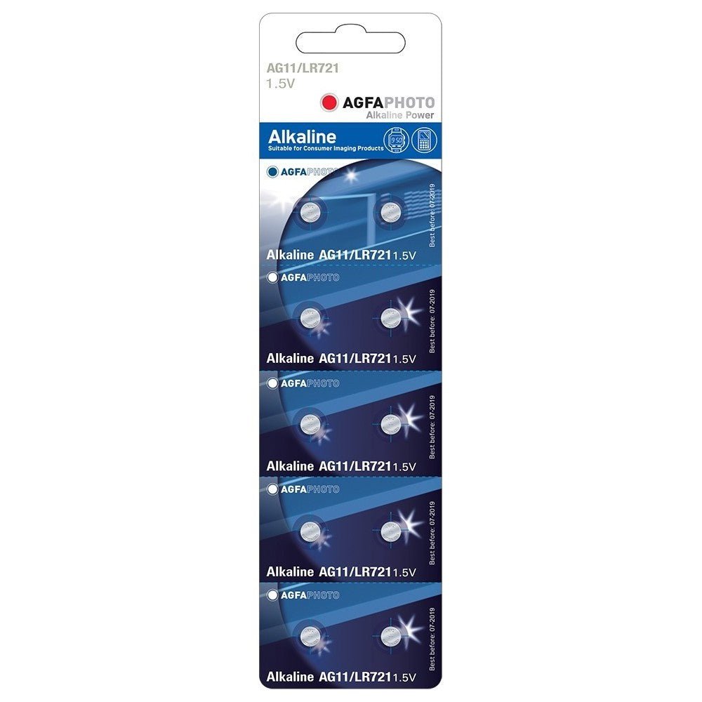 AgfaPhoto Alkaline knapcellebatteri 1,5V - 10-pak