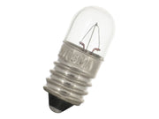 Dværglampe - 12V / 100mA / 1.2W, E10 sokkel (Ø9x23mm)