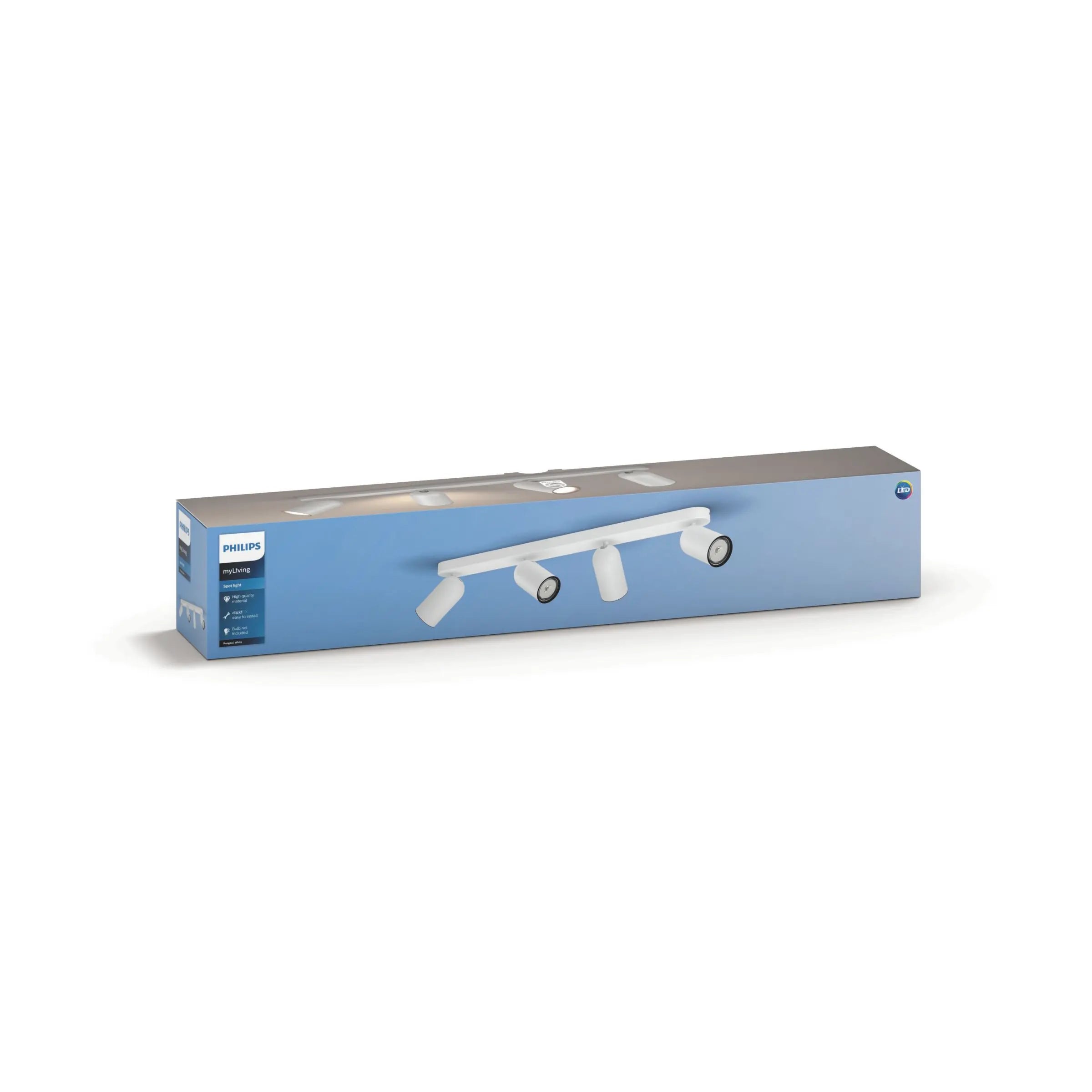 PONGEE bar/tube white 4xNW