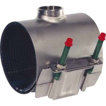 AVK 135-145mm x 1.1/2" bandagemuffe m/gev., AISI316