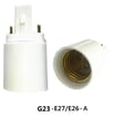 Fatning 2-pins fra G24 til E27