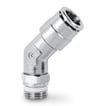 Push in fitting-swivel 45° elbow-10mm  tube-1/4 thread  S6110 10-1/4  SUPER-RAPID FITTING SPRINT