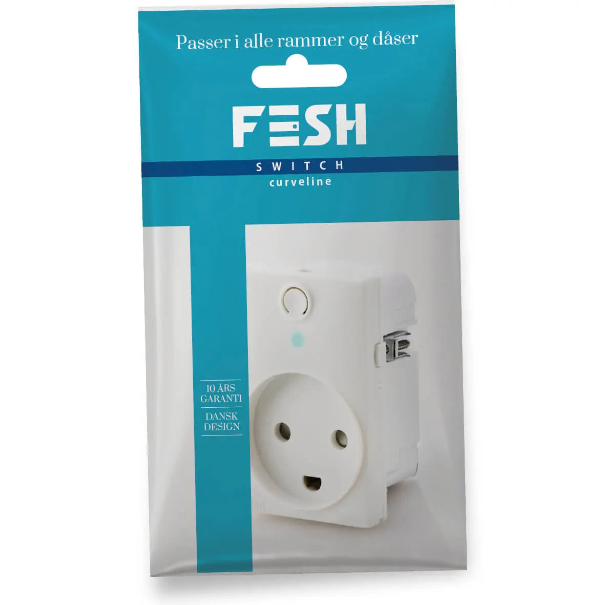 FESH SWITCH Curveline Stikudtag SMART 1,5 m/j - Hvid