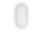 Udendørs LED skotlampe - Oval 12W Varm Hvid (IP54)