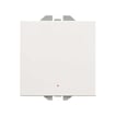 Simon 270 1-polet afbryder med lys og 100% Touch 10A - 230V mat hvid