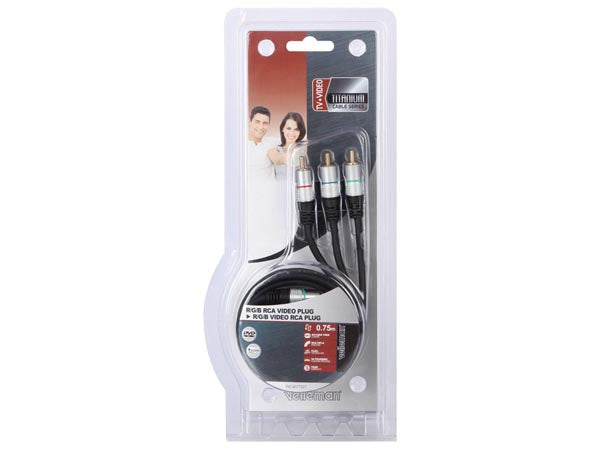 RGB videokabel - 2 x R/G/B RCA(Phono) han (1,5m)