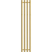 Vega håndklædetørrer 1420x257mm, 4 rør, 8 kroge guld PVD