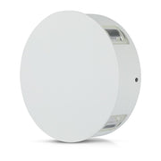 V-Tac 4W LED hvid væglampe - Rund, IP65 udendørs, 230V, inkl. lyskilde